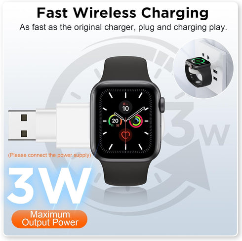 ???????? ?????????????? for Apple Watch Charger,Magnetic Portable iWatch Charger USB C&USB A Fast Wireless Charging Travel Battery Charger for iWa...