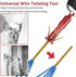 Wire Twisting Tool, Drill Bit Twister, Wire Twister, and Wire Connector Twisting Tool, Used for Manual and Electric Drills...