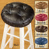 Collections Etc Foam-Padded Thick Waterproof Barstool Seat Cover Cushion with Slip Resistant Backing, Navy...