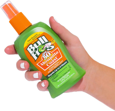 Bullfrog Mosquito Coast Bug Spray Insect Repellent + Sunscreen SPF 50, Pump Spray 4.7 Fl Oz...