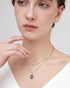 Lourny Gold Layered Crystal Necklace for Women, 18K Gold Plated Choker Emerald Green Dainty Chain Trendy Statement Necklace Jewelry for Women Gift...