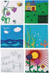 S & S Worldwide Paint-Your-Own Designer Canvas Set I, 2 each of 6 Pre-Printed Designs, Great For Kids & Adults, DIY Ready To Paint, 6-1/2" x 6-1/2...