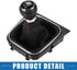 6 Speed Manual Gear Shift Knob with Gaiter Boot for Volkswagen Golf MK5 MK6 2004-2007 for Volkswagen GTI 2006-2009 Black...