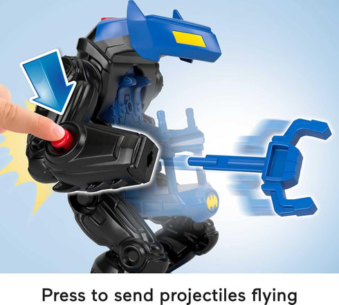 Fisher-Price Imaginext DC Super Friends Batman Toy Battling Robot with Poseable Figure & Lights for Pretend Play Kids Ages 3+ Years...