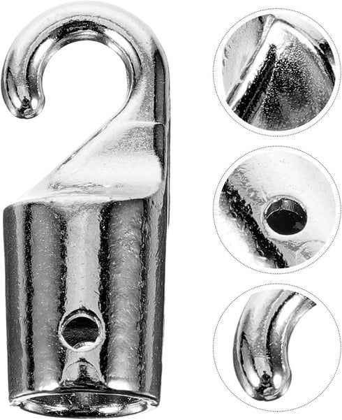 Angoily 4Pcs Blind Wand Hook Tip Replacement Metal Hardware Tilt Wand Tip Repair Window Blind Wand Hook Accessory for Vertical Blinds Broken Horiz...