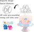 Silver Glitter 60 & Fabulous Cake Topper - 60th Birthday / 60th Anniversary Cake Decoration, 60th Anniversary Party / 60th Birthday Party Decorati...