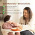 Baby Breastmilk Freezer Tray Breast Milk Popsicle Molds Cooling Fruit Feeder with Pouch Silicone Infant Solid Food Vegetable Purees Feeding Feeder...