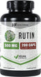 Rutin 500mg | 200 Capsules | Rutoside Bioflavonoid | Circulatory Health | Non-GMO | Vegetarian | Made in The USA...