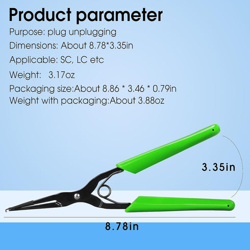Optical Fiber Pliers Flange Fiber Optic Connector Tool Efficient Fiber Connector Insertion and Removal Tool Fiber Flange Long Nose Pliers for SC a...