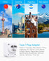 US to Australia New Zealand Power Plug Adapter, Australia Travel Adapter with 2 Outlets 3 USB Ports(2 USB C), Type I Plug Adapter for USA to Austr...