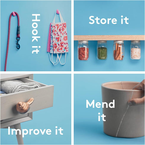 Sugru by Tesa - All Purpose Super Glue, Moldable Craft Glue for Indoor & Outdoor - Adhesive Glue for Creative Fixing, Repairing, Bonding & Persona...