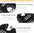 DAYGOS Combination Disc Padlocks for Outdoor - Heavy Duty 4 Digit Code Lock, Combo Discus Lock for Storage Unit,Gate,Fence,Traile(3/8-in Shackle,1...