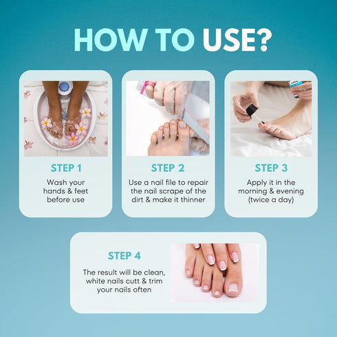 Nail Fungus Treatment for Toenail and Fingernail: Extra Strength Fungal Nail Repair Liquid for Toenails Thick, Yellow, Black Discoloration, Raggin...
