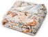 cute forest animals baby blankets soft warm fuzzy plush squirrel mouse fawn fox hare hedgehog bird bed throw blanket for newborn infant toddler gi...