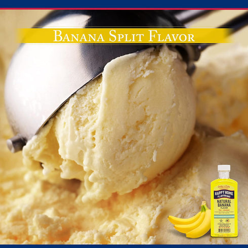 Happy Home Natural Banana Flavoring, Non-alcoholic, Certified Kosher, 7oz....