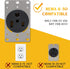 EV Charger Adapter Compatible with NEMA 6-50P to 14-50R 50 Amp 3 Prong Welder Plug to 4 Prong EV Charging Connector, Welder Welding Dryer EV Charg...
