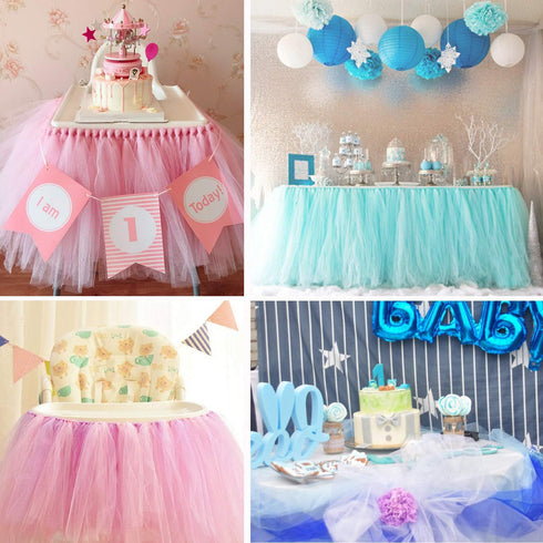 Crystal Organza Fabric Tulle - 16" by 50 Yards Sheer Fabric for Wedding Party Decoration Bridal Shower Tutu Roll Netting Spool Ribbon Wrapping (Li...