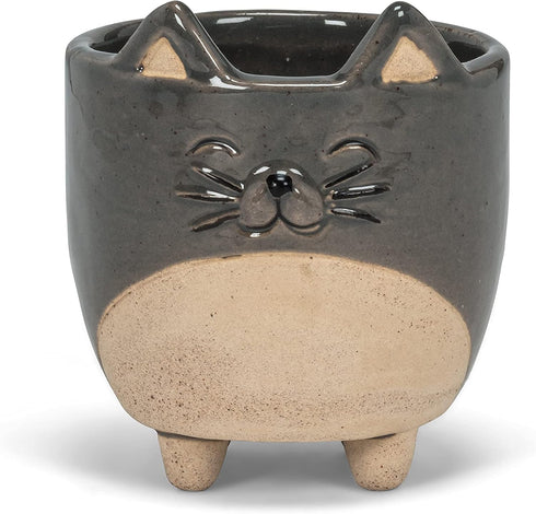 Abbott Collection 27-CRITTER-829-SM Small Cat on Legs Planter, 3" H...