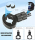 Aluminum Bike/Motorcycle Handlebar Mount for GoPro, AKASO Campark and Other Action Cameras, 360 Degrees Rotary Motorcycle Camera Mount Upgrade...