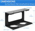 Under Desk Laptop Mount, Laptop Under Desk Mount 3 inches Tall Effective Space with Silicone Pad, Aluminum Under Desk Laptop Holder Rack for Lapto...