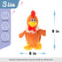 Hopearl Talking Chicken Repeats What You Say Walking Chick Electric Interactive Animated Toy Speaking Plush Buddy Gifts for Toddlers Birthday, 9''...