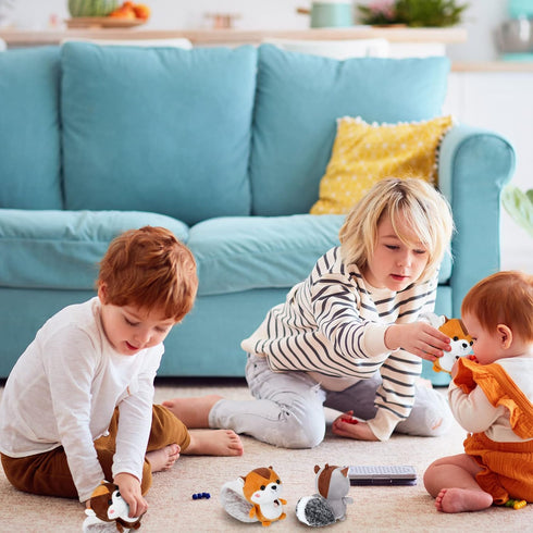 Sosation 6 Pcs Squirrel Stuffed Animal Plush 4.7 Inch Cute Squirrel Plush Small Stuffed Squirrel Toy Stuffed Animal Keychain for DIY Birthday Part...