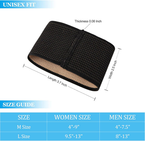 Copper Arch Support Sleeves, Plantar Fasciitis Braces, Foot Compression Sleeve for Fallen Arches, Flat Arches, High Arches, Flat Feet, Bone Spurs,...