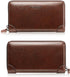 Large Wallet Clutch Long Leather Phone Purse Business Hand Clutch Bag Card Holder Travel Wallet for Men Women Father Husband...