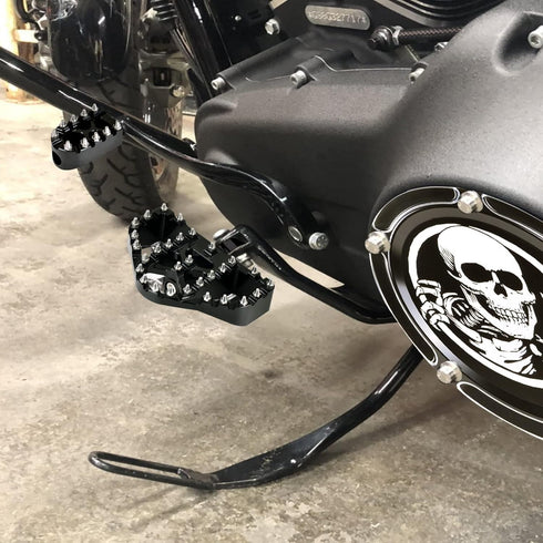 Goldfire Anti-Skid Gear Knurled Motorcycle Shifter Peg Shift Peg 360° Roating MX Chopper Bobber Style For H-D Touring Softail Sportster Dyna (Blac...