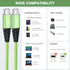 USB C to USB C Charger Cable 4-Pack 10ft Fast Charging USB C Cable, Nylon Braided 60W(5A) Type C to Type C Cable for Phone 15/15 Pro/15 Plus/15 Pr...