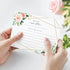 Bliss Collections Recipe Cards, Pack of 50 Double-Sided Geo Floral 4 x 6 Cards for Family Recipes, Wedding Showers, Bridal Showers, Baby Showers, ...