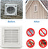 Cenipar 4" Louvered Vent Cover Dryer Exhaust Air Vent Cover with 4 Screws Stops Birds Nesting Outside Easy Installation (White)...