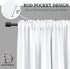DONREN Pure White Small Window Curtain Panels for Kitchen - Room Darkening Curtain Tiers for Nursery with Rod Pocket (30 x 30 Inch,1 Pair)...
