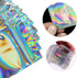 100 Pieces Smell Proof Bags - 3x5 Inches Resealable Mylar Bags Clear Zip Lock Food Candy Storage Bags Holographic Rainbow Color...