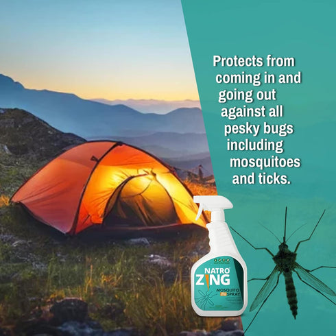 Triple Action Mosquito Spray 11 oz Indoor & Outdoor,Mosquito Control for Patio and Yard,Mosquito Repellent for Home,Plant Extract Based,Non-Toxic,...