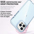 ArtsEvo Shockproof Clear Design for iPhone 13 Pro Case, Certified 6.6ft Drop Protection, Raised Edges Protect Camera and Screen, Sky Blue......