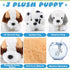 Skylety 7.87 Inches Plush Dog Plush Puppy Dog Stuffed Animal Soft Plush Dog Pillow Toy Fluffy Puppy Set for Girls Kids Dog Theme Party Favor Birth...
