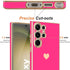 Teageo for Samsung Galaxy S23 Ultra Case for Women Girl Cute Love-Heart Luxury Soft Back Cover Raised Full Camera Protection Bumper Silicone Shock...