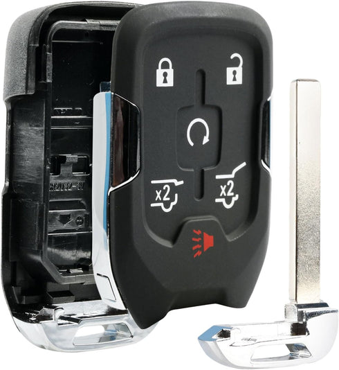 Case Shell Smart Key Fob Keyless Entry Remote fits 2014 2015 2016 2017 Chevy Tahoe Suburban / GMC Yukon (HYQ1AA)...