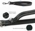 12" Dog Short Leash Lead -Heavy Duty for Puppy Small Medium Large Dogs (Black White)...