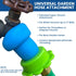 Rinseroo: Stretch-Connect Garden Hose Attachment Sleeve & Sprayhead, Universal Hose Connector — Easily Connect a Hose to Water Sources Upto 3" Wid...