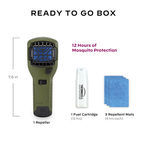 Thermacell Mosquito Portable Repeller; Includes 12-Hour Refill; 15 Foot Zone of Protection; Highly Effective Mosquito Repellent; Deet Free Bug Spr...