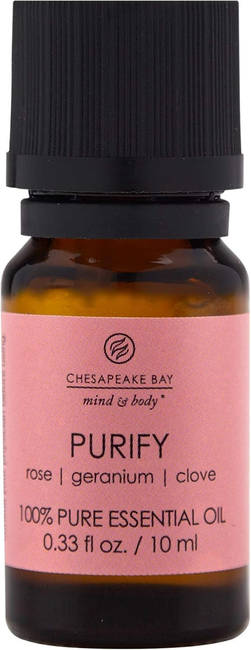 Chesapeake Bay Candle 100% Pure Essential Diffuser Oil, 10ml, Purify (Rose Geranium Clove)...