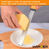 Grater Citrus Orange Lime Lemon Slicer with Channel Knife Stainless steel with non-slip rubber handle 2-pcs multi-tool set...