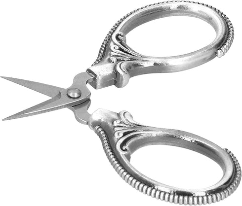 Stainless Steel Sewing Scissors Portable Thread Embroidery Tailor Handicraft Scissors Antique Copper (Silver)...