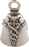 Guardian Bell Profession Good Luck Bell w/Keyring & Black Velvet Bag | Motorcycle Bell | Lead-Free Pewter | Made in USA...