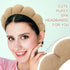 3 Pack Spa Headbands for Washing Face, Skincare Headbands Makeup Headband Sponge Face Wash Headbands, Terry Cloth Headbands Puffy Hair Band for Wa...