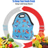 Violet Mist Neoprene Lunch Bag Washable Shark lunch HandBags Tote Reusable Thermal Insulated Lunch Bags Cooler Lighweight lunch bag for Men Work P...