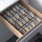 19 x 13 Inches Spice Drawer Organizer, 4 Tier Clear Acrylic Expandable In-Drawer Seasoning Jars Rack, Kitchen Drawer Spice Insert Tray for Cabinet...