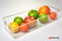 15-Inch Refrigerator Organizer Bin with Handles - Clear Plastic Storage for Fridge, Pantry, or Countertop - Dishwasher Safe - Made in the USA...